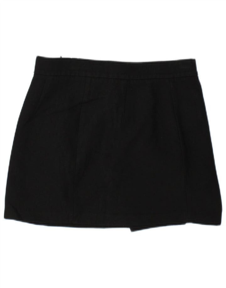 Zara Femme Mini Jupe Petit W27 Noir Polyester