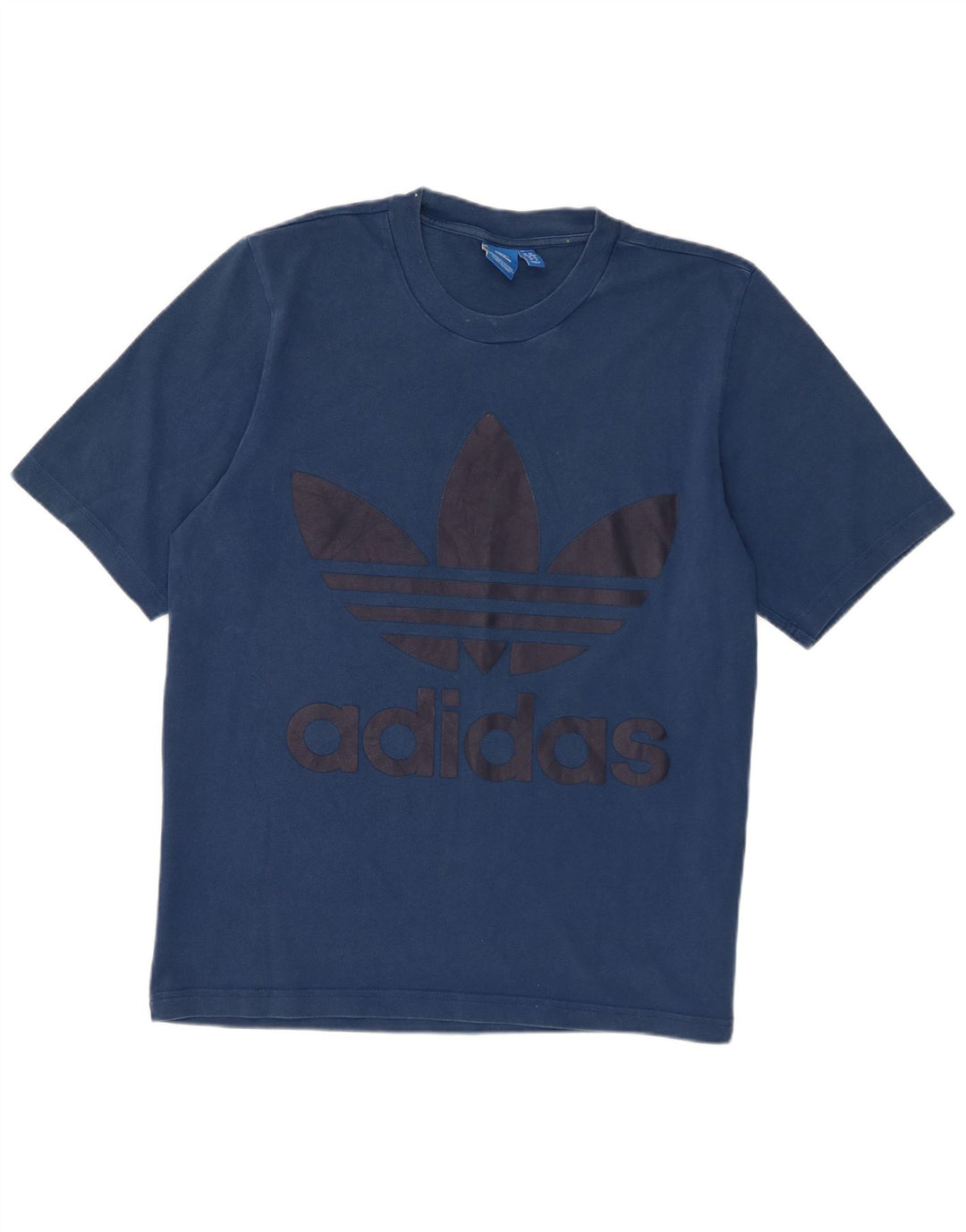 Adidas T-Shirt Graphique Homme Bleu Marine Moyen Coton