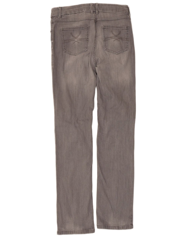 Marks & Spencer Jean droit pour femme UK 14 Large W32 L31 Gris Coton