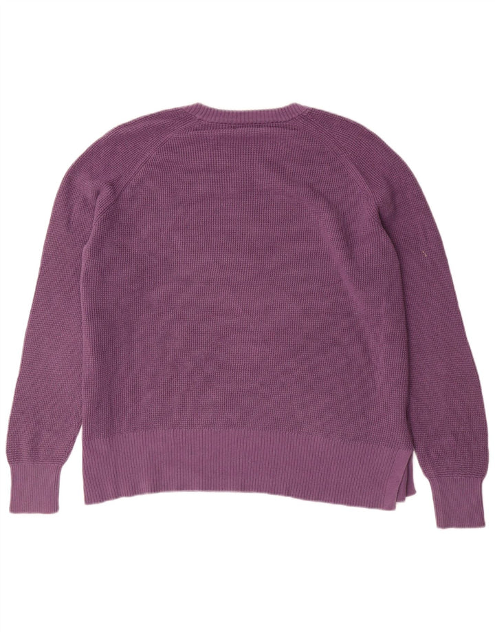 EDDIE BAUER Pull surdimensionné à col rond pour femme UK 18 XL Violet