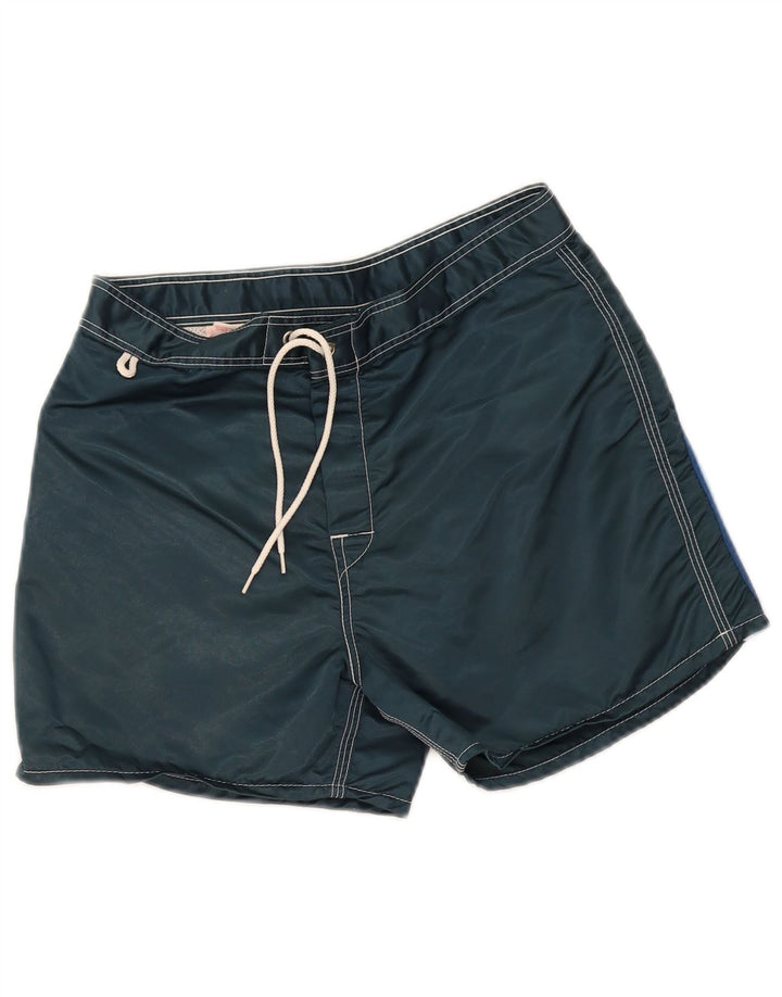 Sundek Short de bain homme petit nylon rayé bleu marine