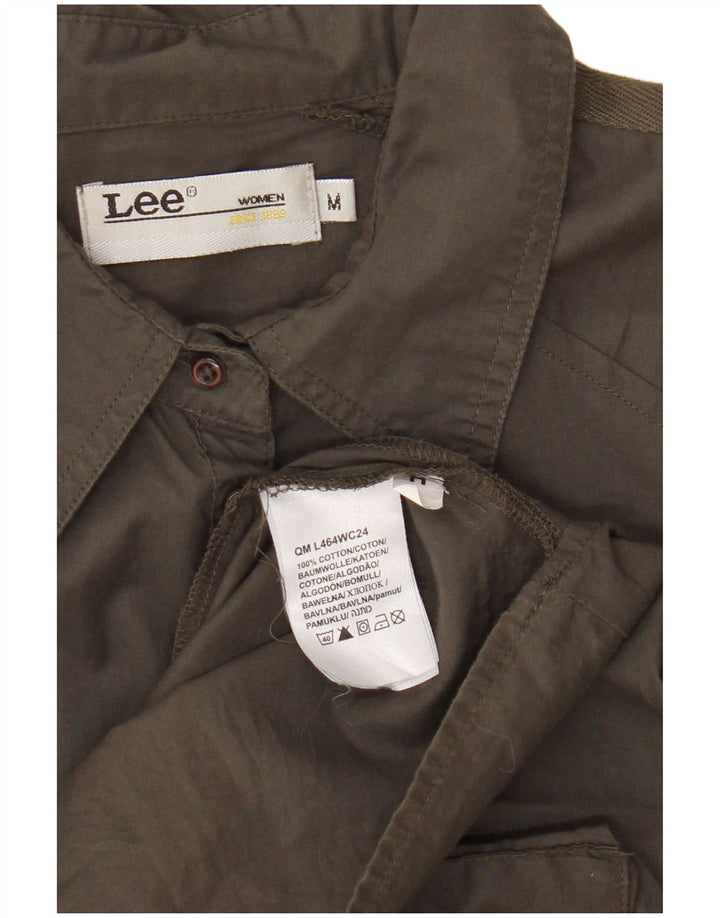 Lee Robe trapèze cargo pour femme UK 44 en coton kaki moyen