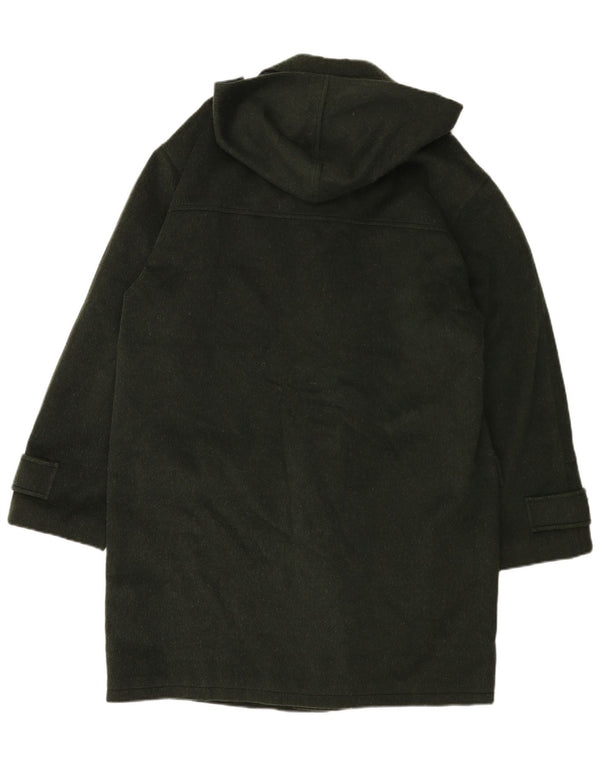 vintage Homme À Capuchon Duffle Coat UK 40 Grand Vert