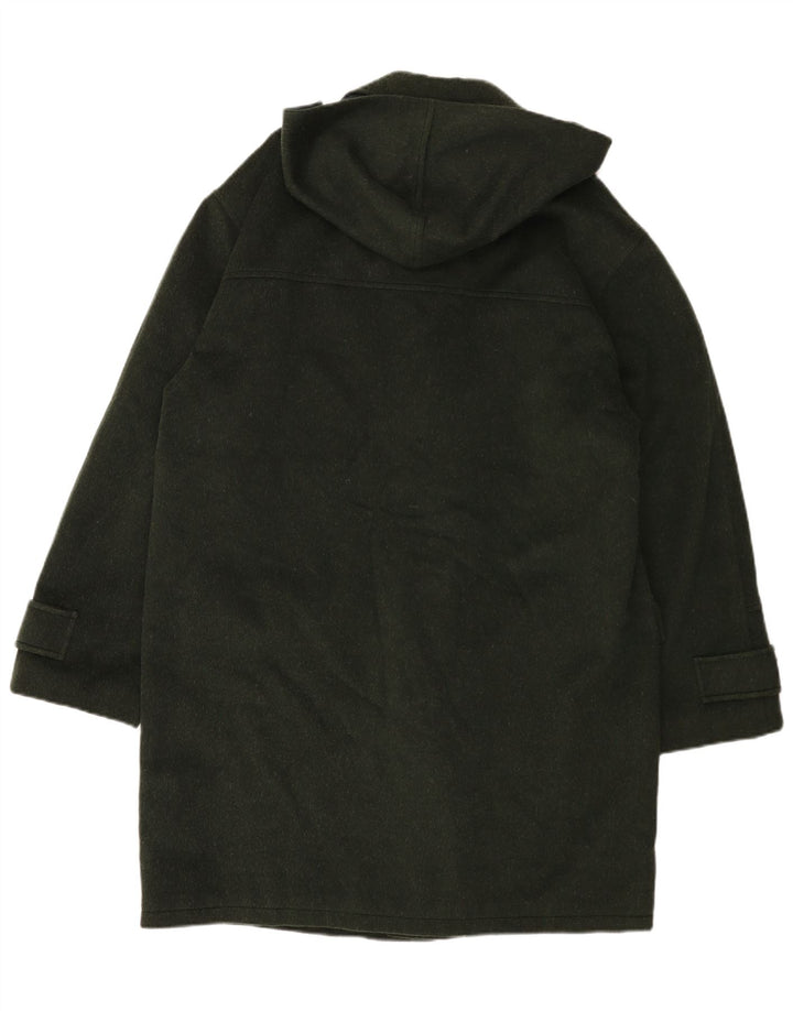 vintage Homme À Capuchon Duffle Coat UK 40 Grand Vert