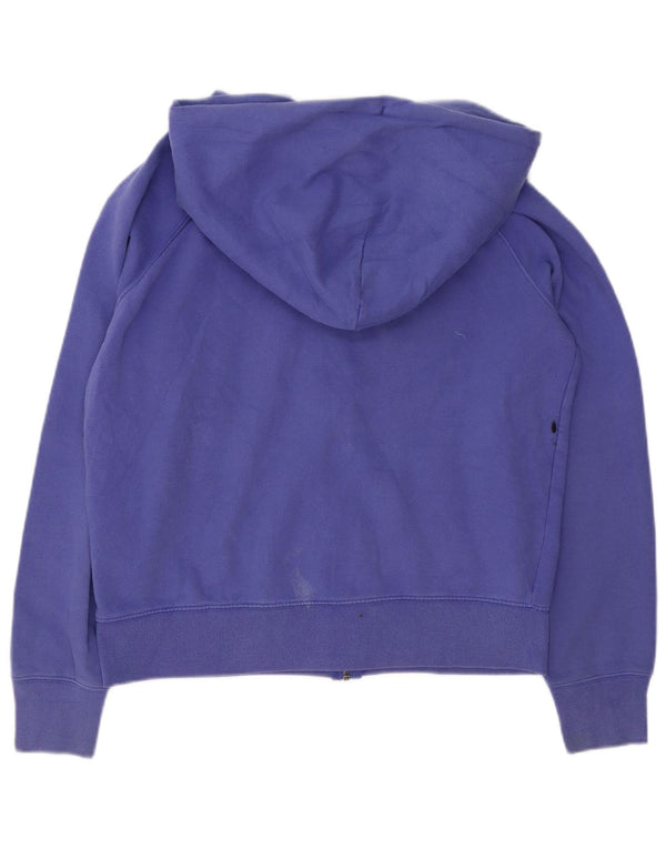 Gap Pull à capuche zippé graphique pour femme UK 16 Grand coton violet