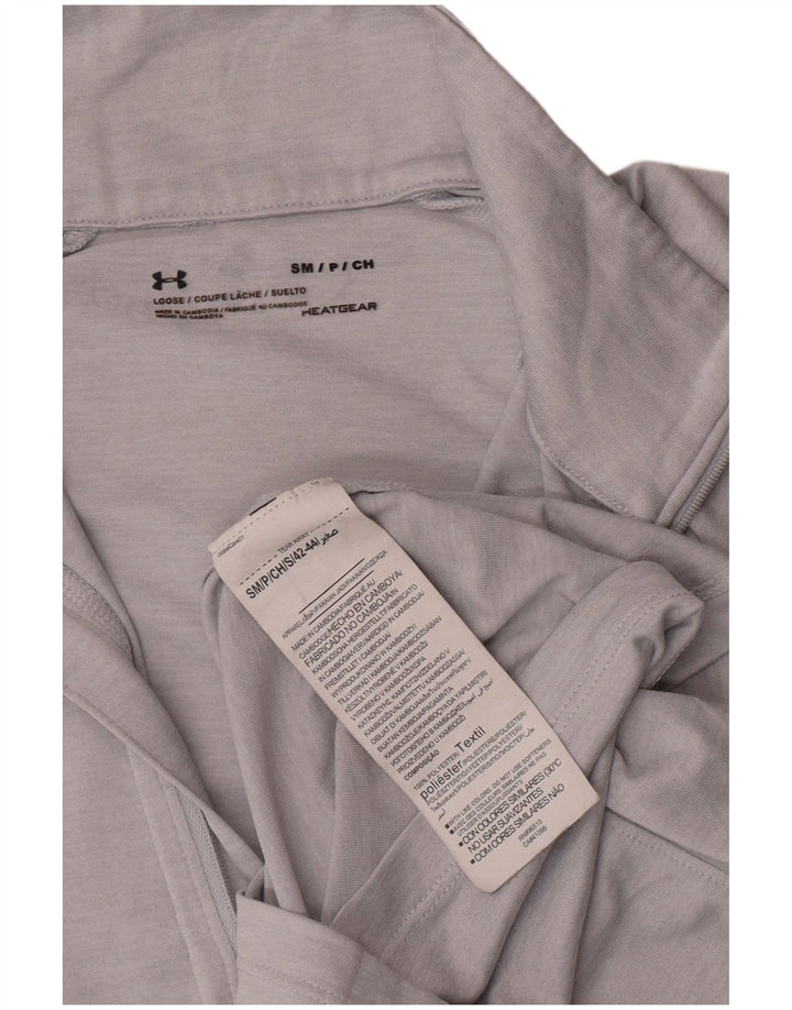 Under Armour Haut de survêtement Heat Gear pour femme UK 10 Small Gris