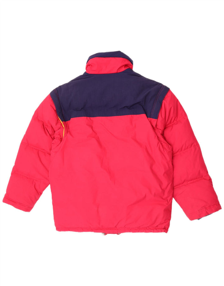 Diadora Veste matelassée coupe ample pour homme UK 36 Petit Rouge Colorblock Polyester