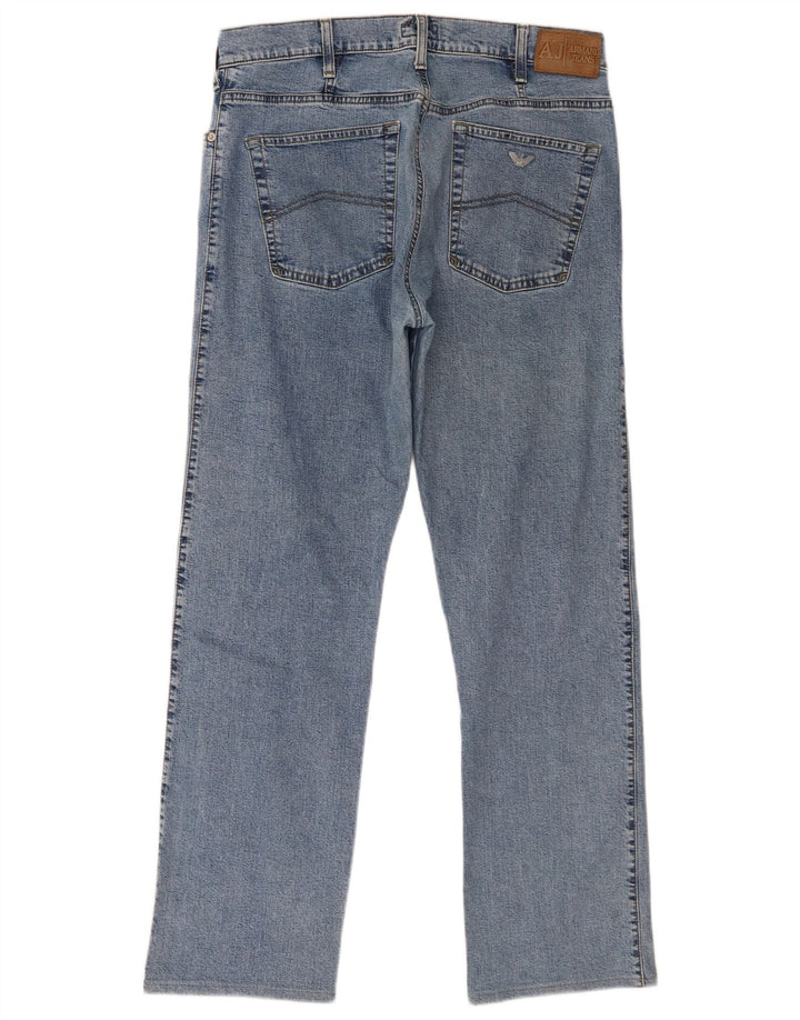 Armani Jean droit homme W34 L30 bleu coton