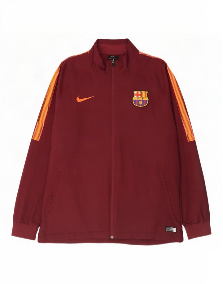 Nike Veste de survêtement Barcelone XL pour homme en polyester color block Bordeaux