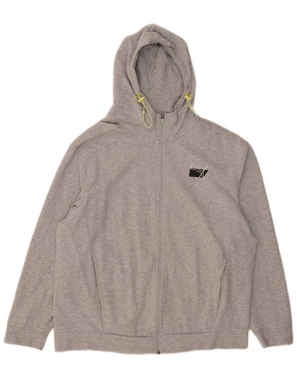 Puma Sweat à capuche zippé pour homme XL Gris Coton