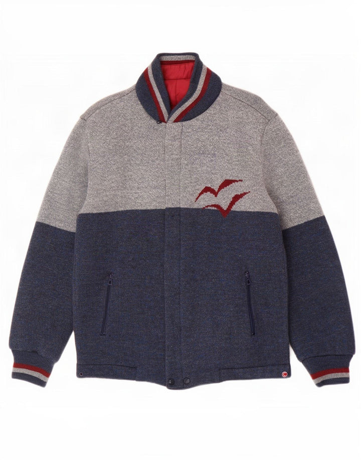 Colmar Veste réversible graphique pour homme IT 52 XL Bleu marine Colourblock
