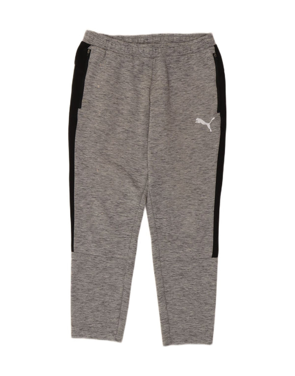 Puma Pantalon de Survêtement Homme Large Gris Colorblock Cotton