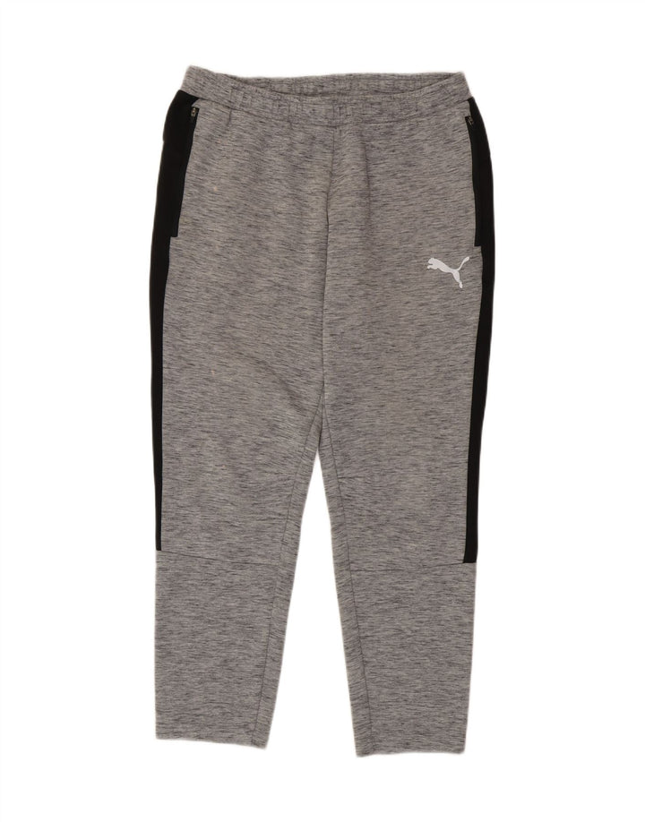 Puma Pantalon de Survêtement Homme Large Gris Colorblock Cotton
