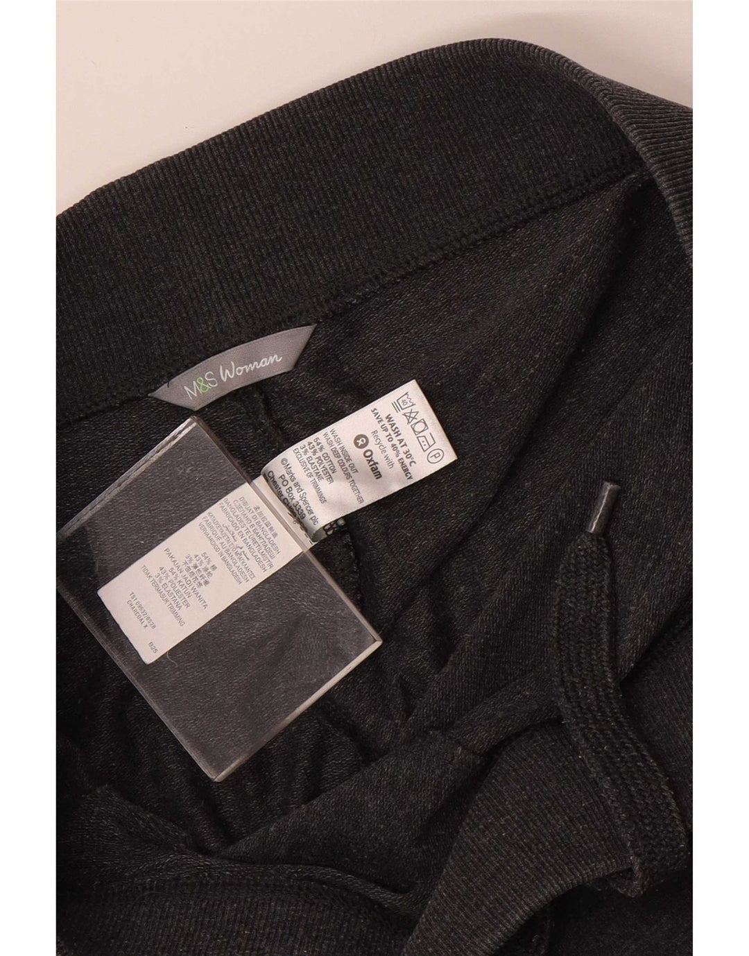 Marks & Spencer Pantalon de survêtement pour femme UK 10 Small Gris Coton
