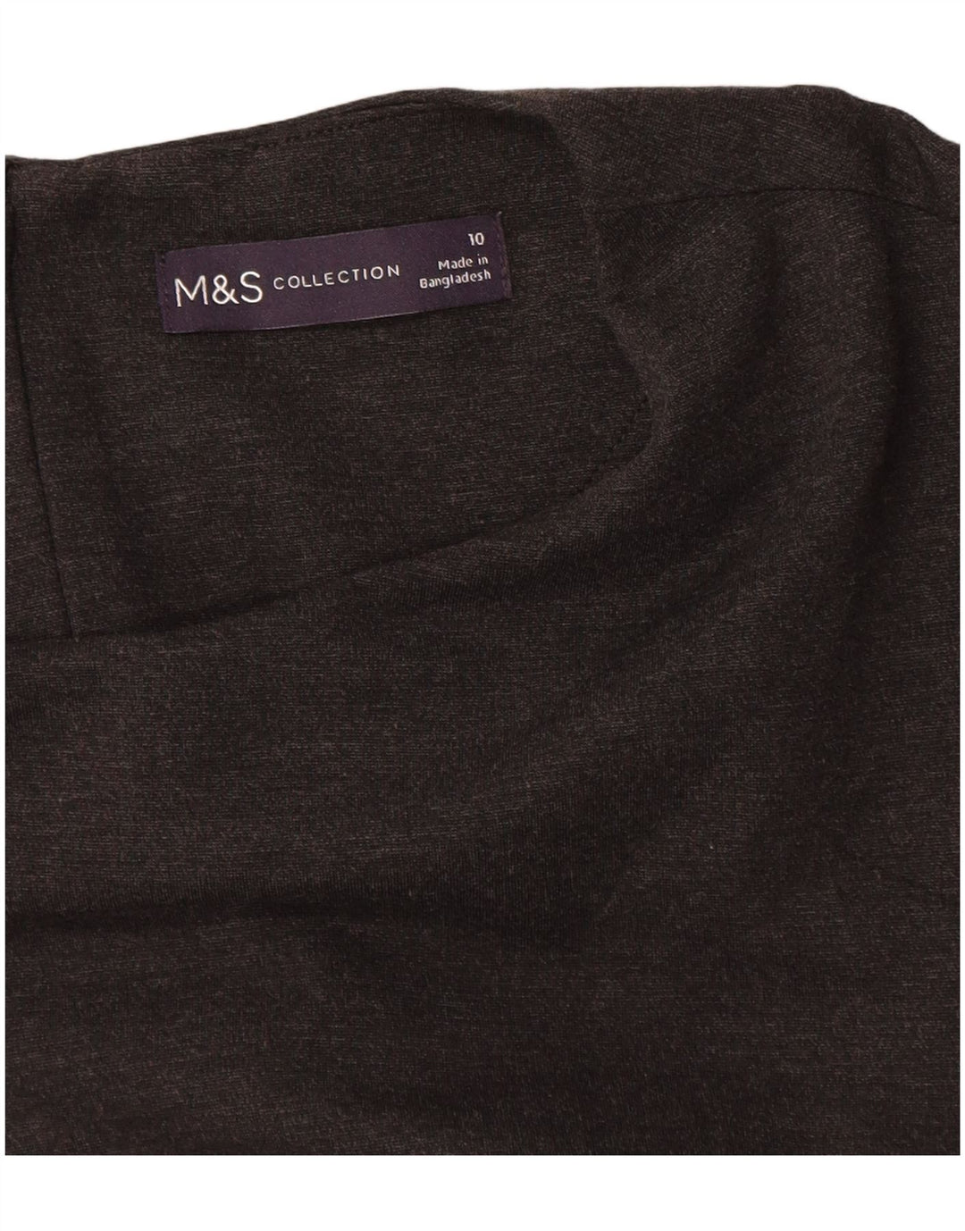 MARKS & SPENCER Robe trapèze à manches longues pour femme UK 10 Small Noir