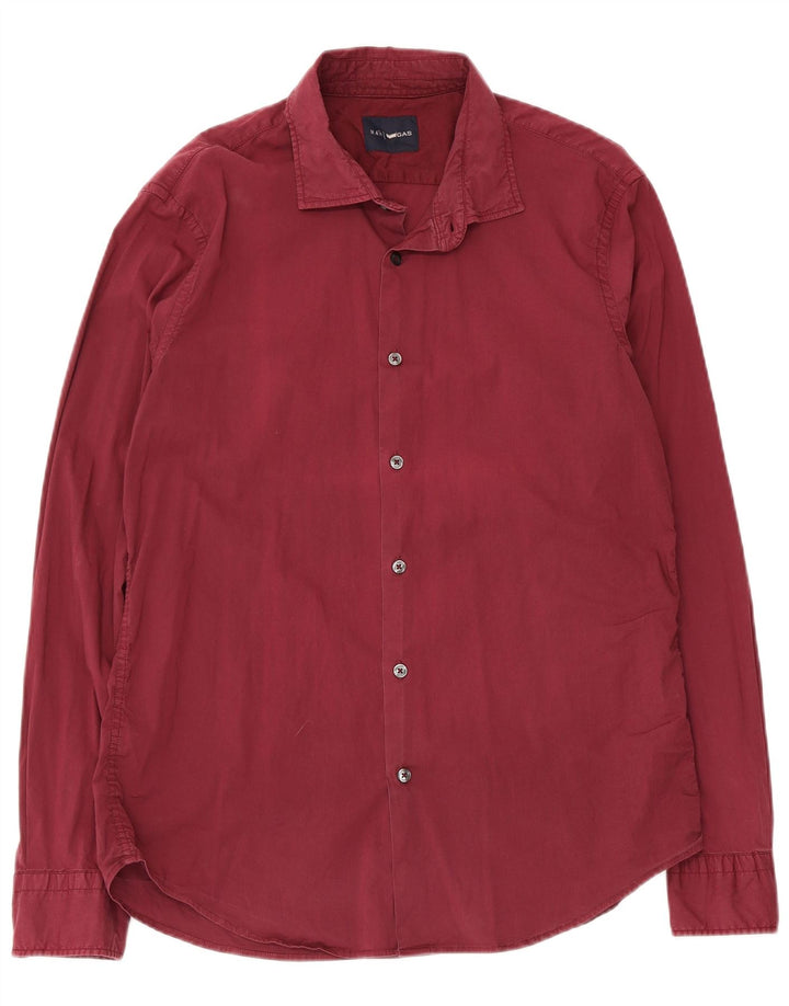Chemise Homme Gas XL Coton Bordeaux