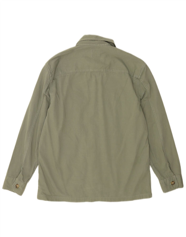 Marks & Spencer Chemise Surchemise Homme Vert Moyen Coton