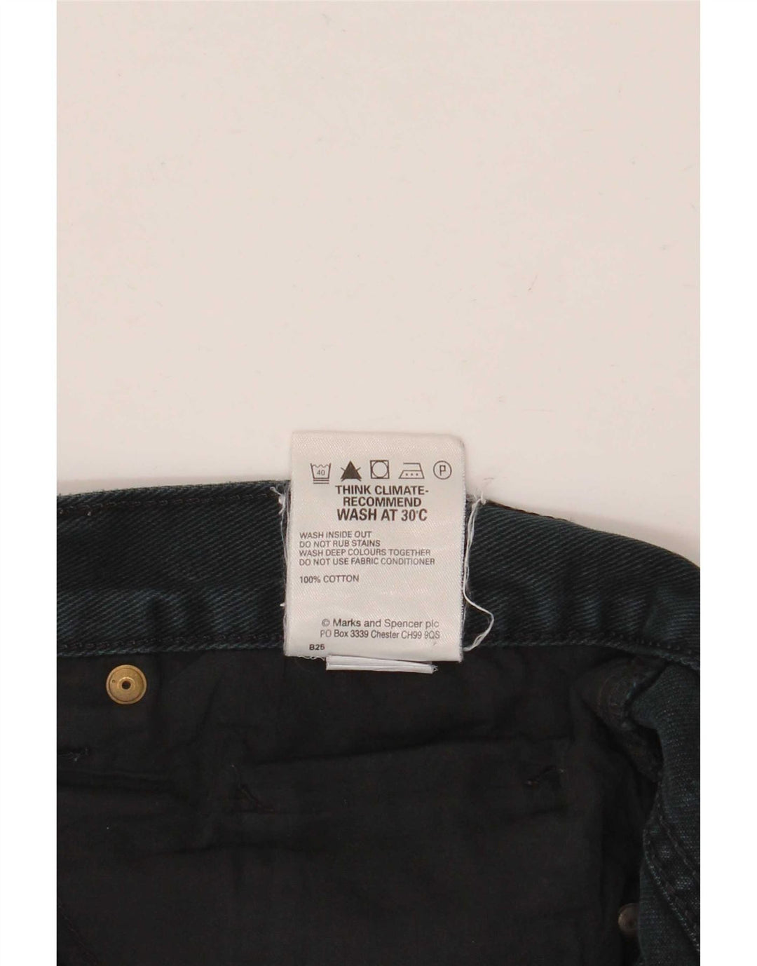 Marks & Spencer Jean droit Blue Harbor homme W42 L31 coton noir