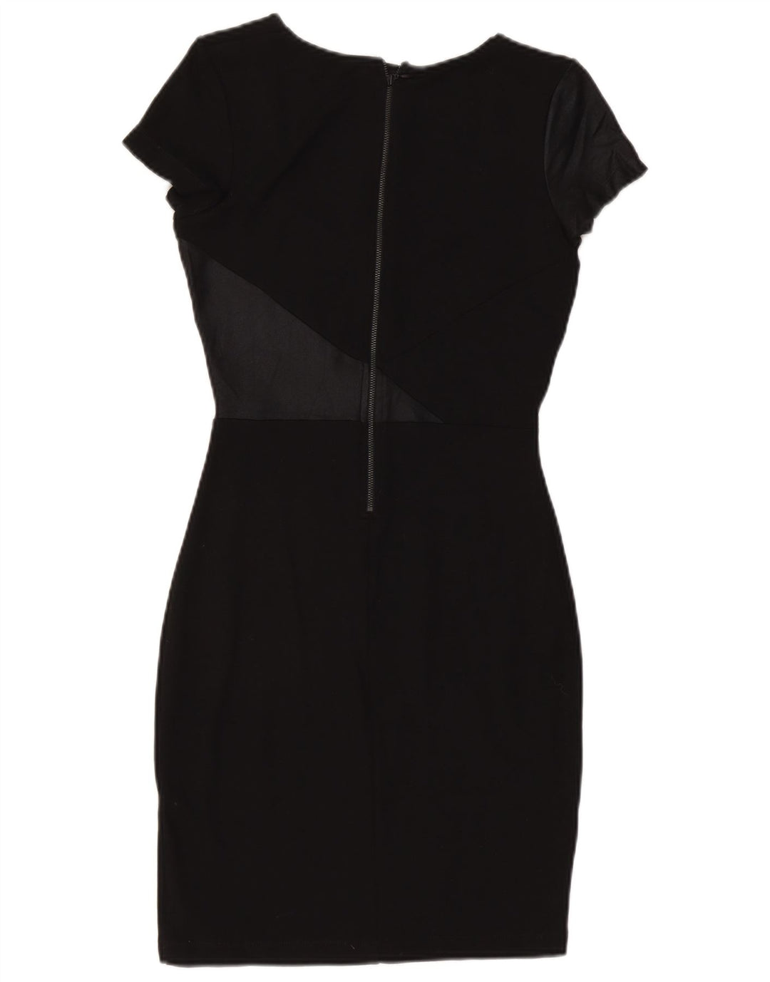 French Connection Robe moulante pour femme UK 10 Small Noir Viscose