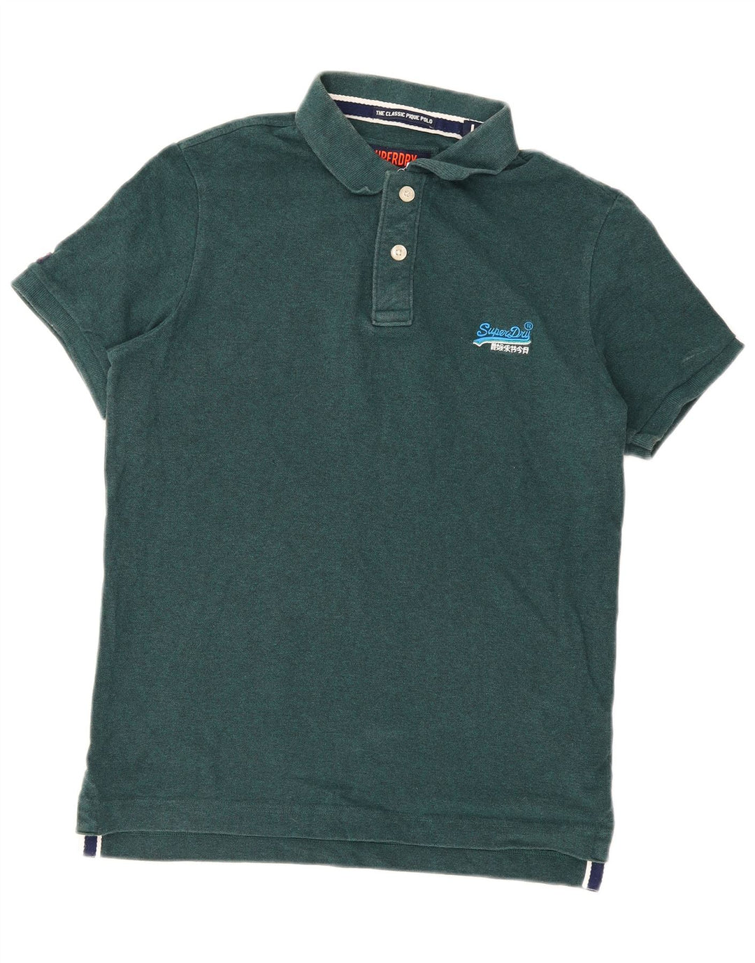 Superdry Polo Homme Grand Vert Coton