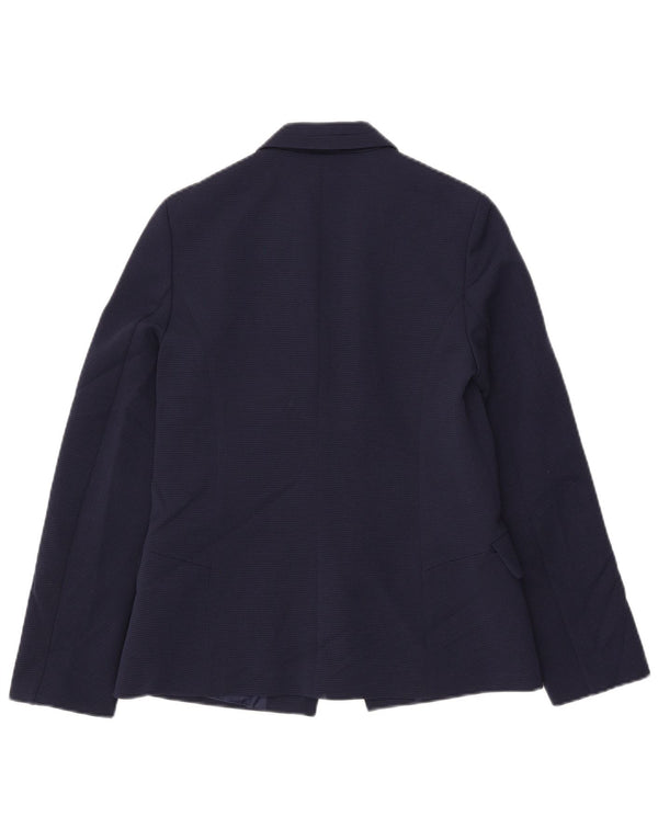 Oasis Veste Blazer Ouverte Femme UK 10 Petit Bleu Marine Polyester