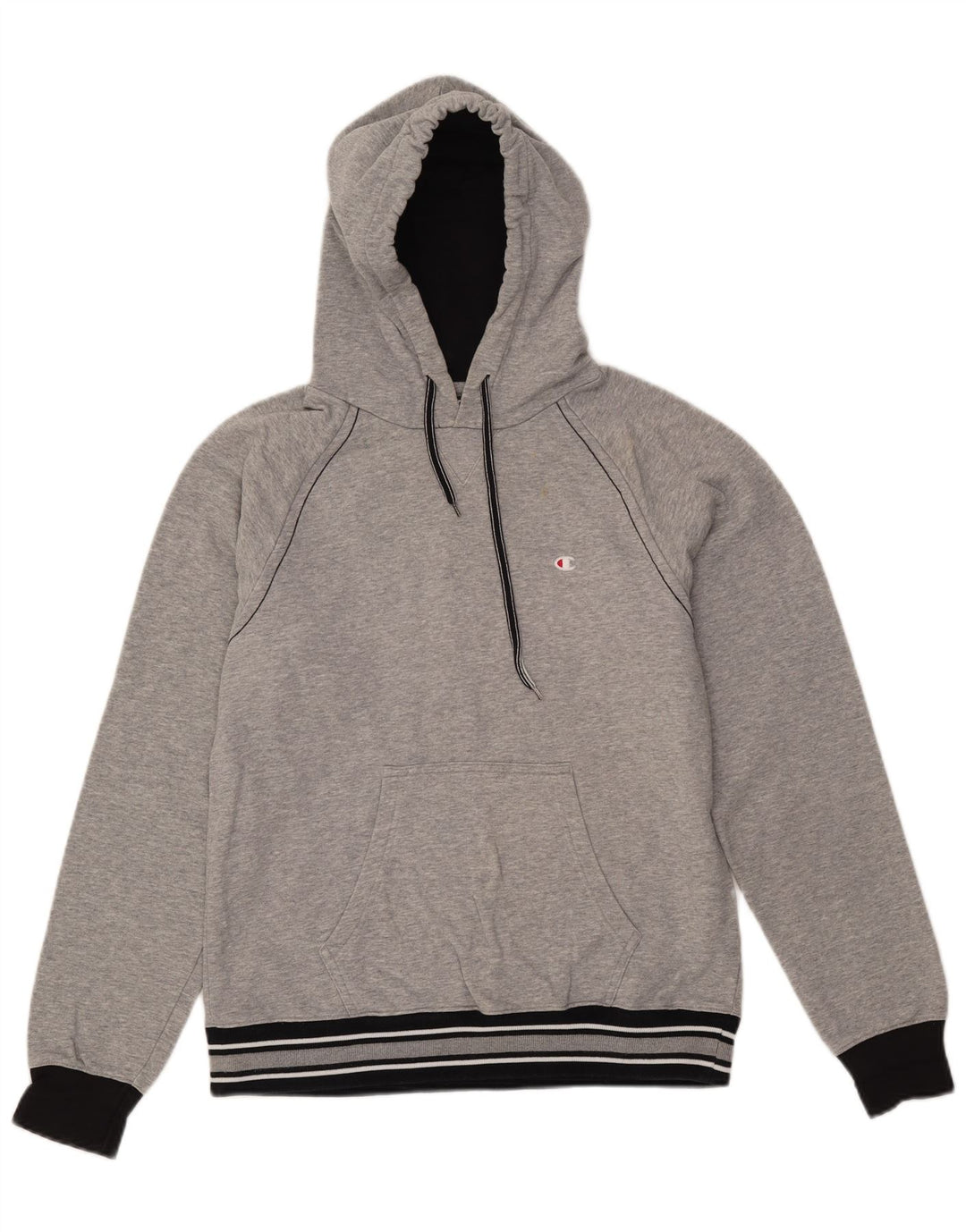 CHAMPION Pull à Capuche Homme Gris Moyen Coton
