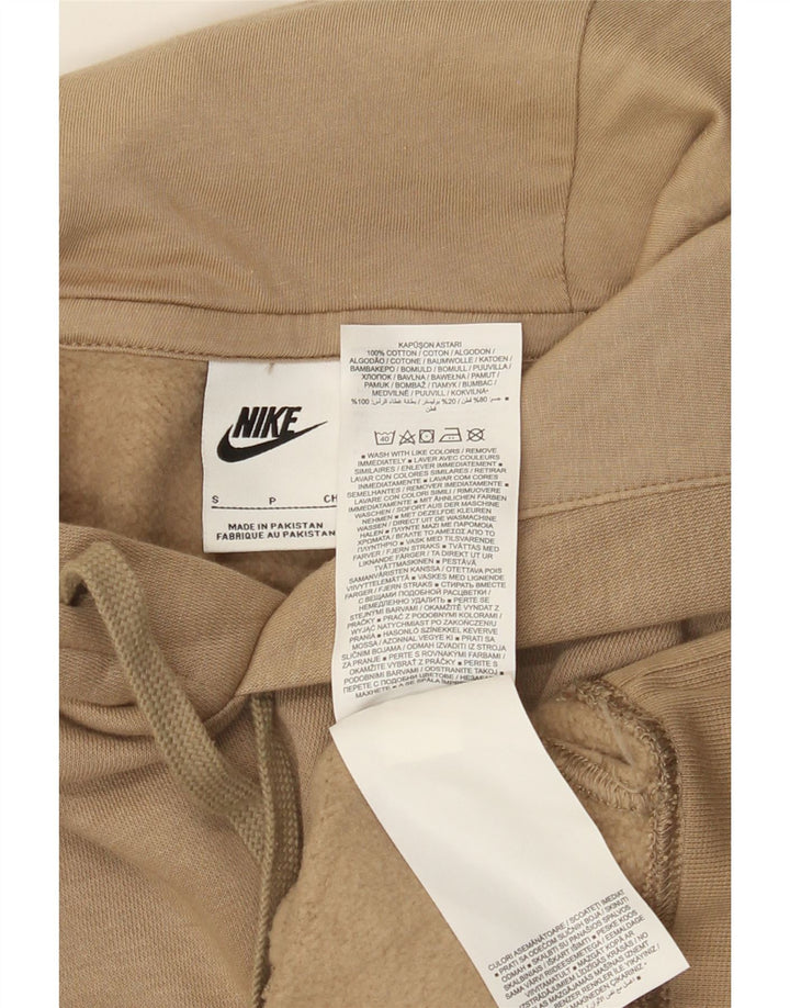 Nike Pull à capuche pour homme Petit coton beige