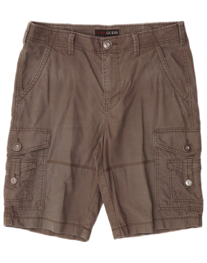 Guess Short Cargo Homme W32 Coton Gris Moyen