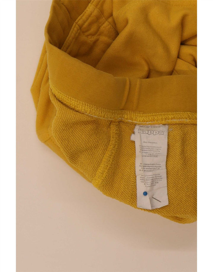 Kappa Short décontracté pour homme en coton jaune Taille L