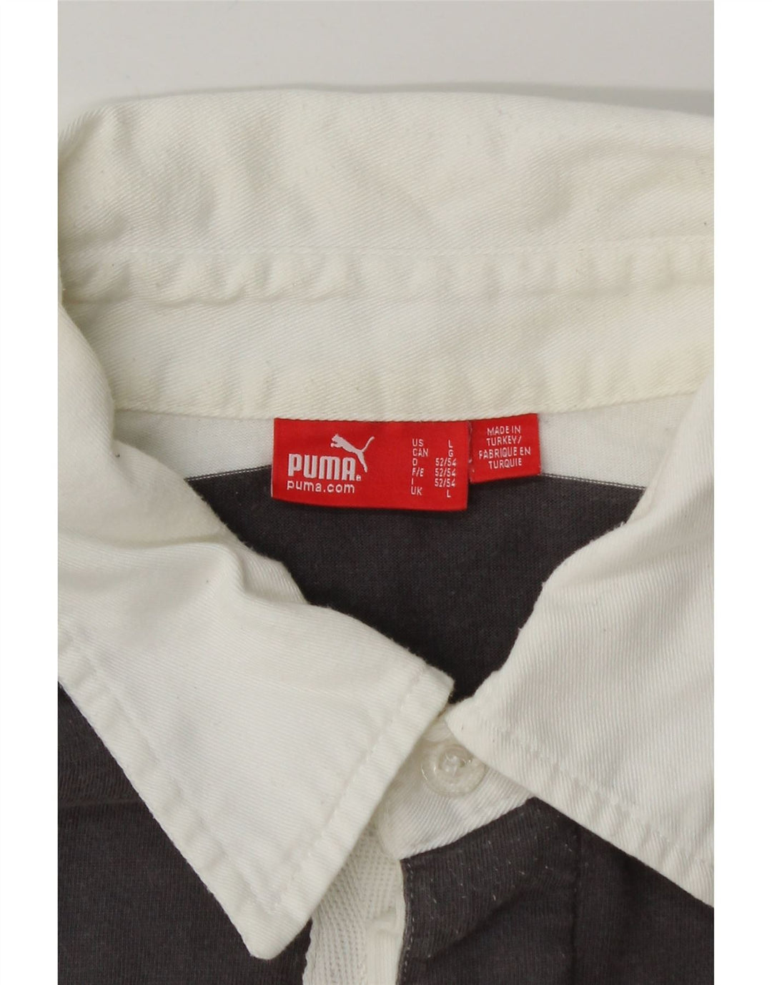 PUMA Polo de rugby à manches longues pour homme Motif rayures multicolores