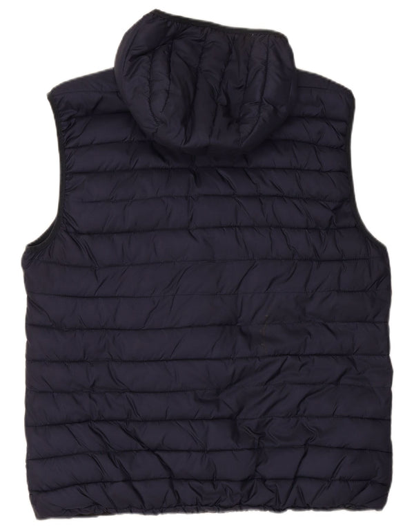 SCOTCH & SODA Gilet rembourré à capuche pour femme UK 20 2XL Bleu marine