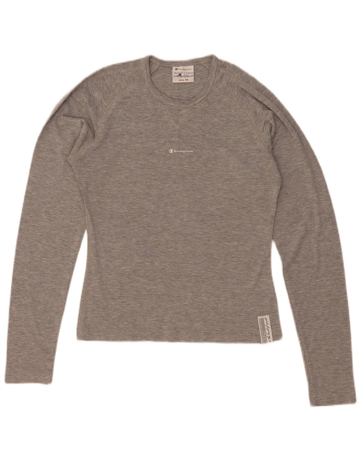 Champion Haut Heritage Classics à manches longues pour femme UK 12 Gris moyen moucheté