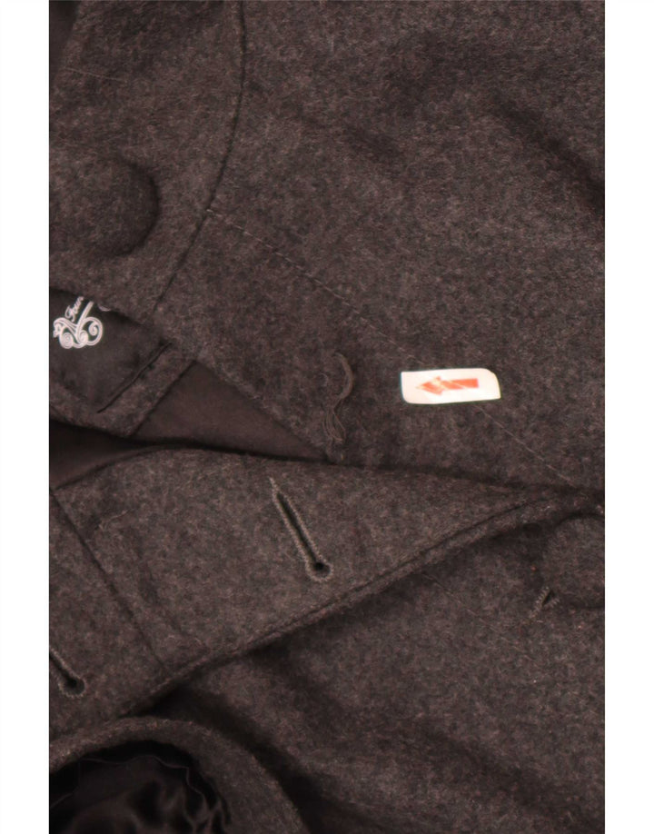 Street One Veste Blazer à Manches Courtes pour Femme UK 14 Grande Laine Grise