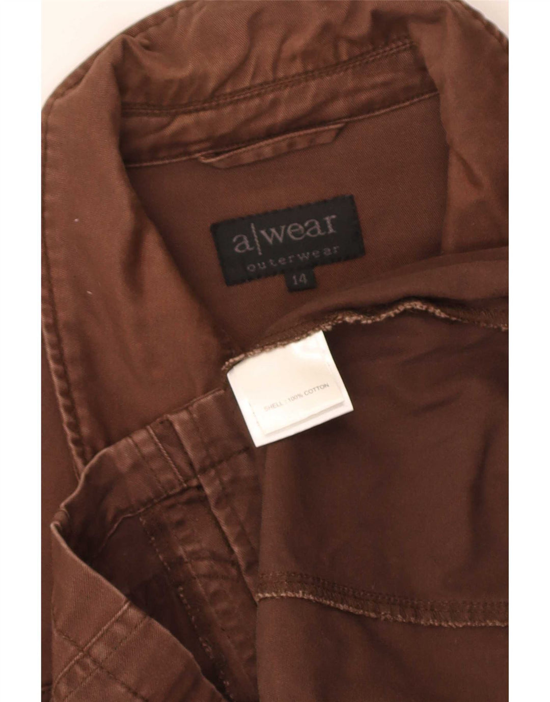Awear Veste utilitaire pour femme UK 14 Coton marron moyen