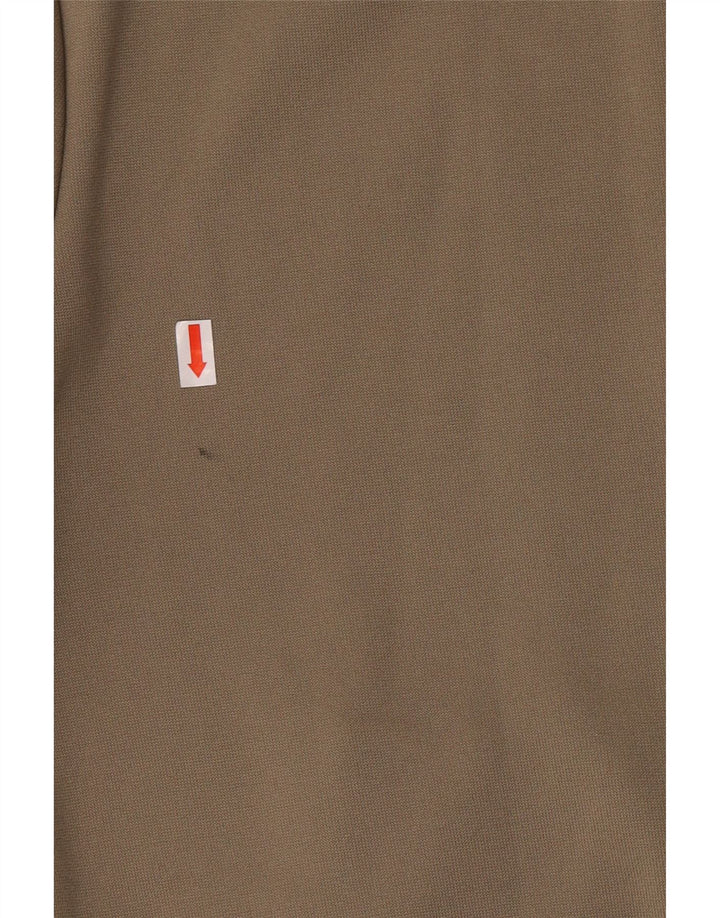 Adidas Pull à capuche zippé pour femme UK 12 Kaki moyen Polyester