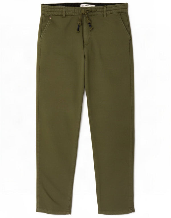 Springfield Mens Tapered Chino Trousers Large W34 L30 Khaki Cotton