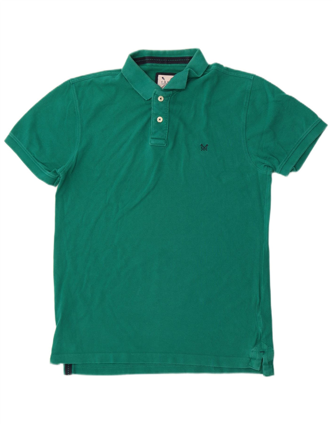Crew Clothing Polo Homme Vert Moyen Coton