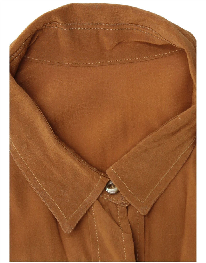 Chemise femme VINTAGE UK 18 XL Marron