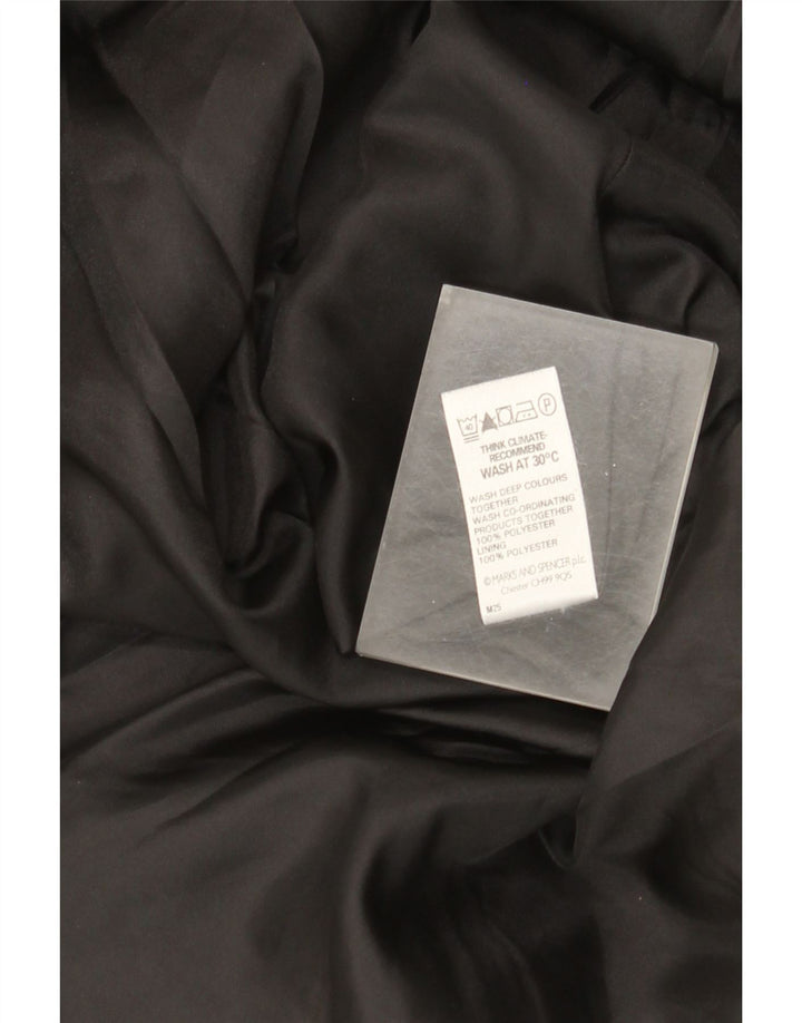 Marks & Spencer Jupe trapèze pour femme UK 14 Large W32 Noir Polyester