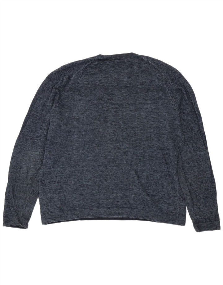 Marks & Spencer Pull à col rond Blue Harbour pour homme, grand bleu marine