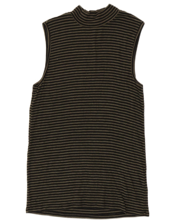 Gap Débardeur Femme UK 12 Medium Noir Rayé Modal