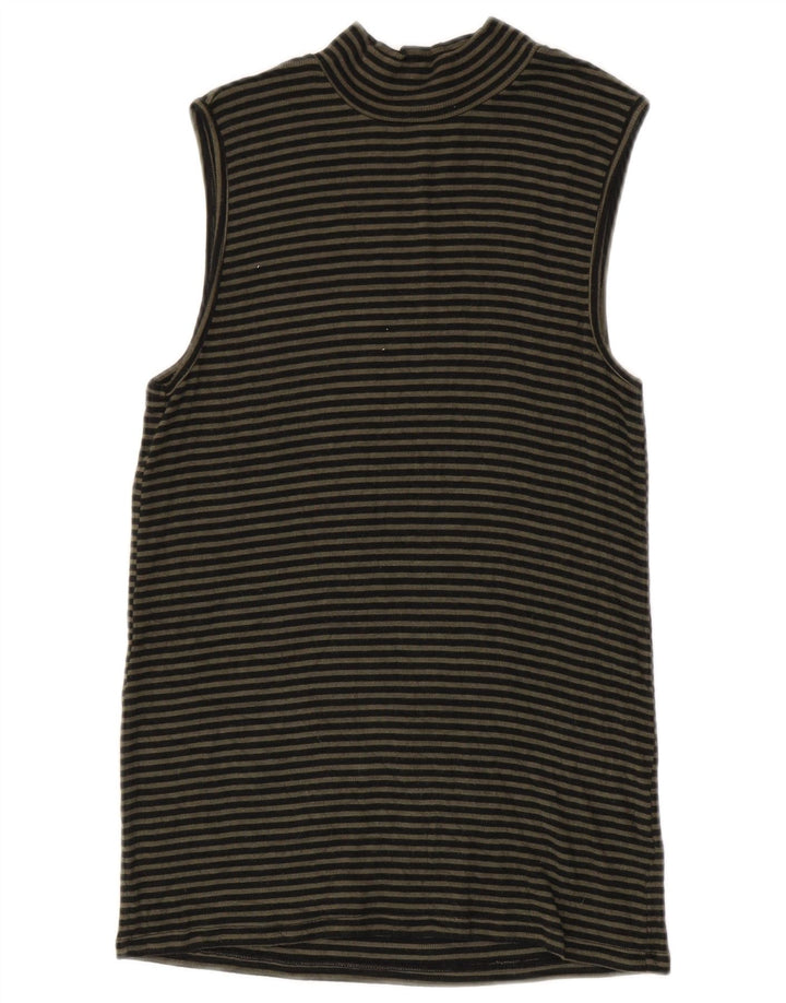 Gap Débardeur Femme UK 12 Medium Noir Rayé Modal