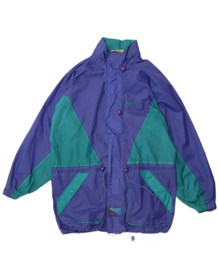 TARGET DRY Manteau imperméable surdimensionné à capuche pour homme UK 36 Petit Bleu Colorblock
