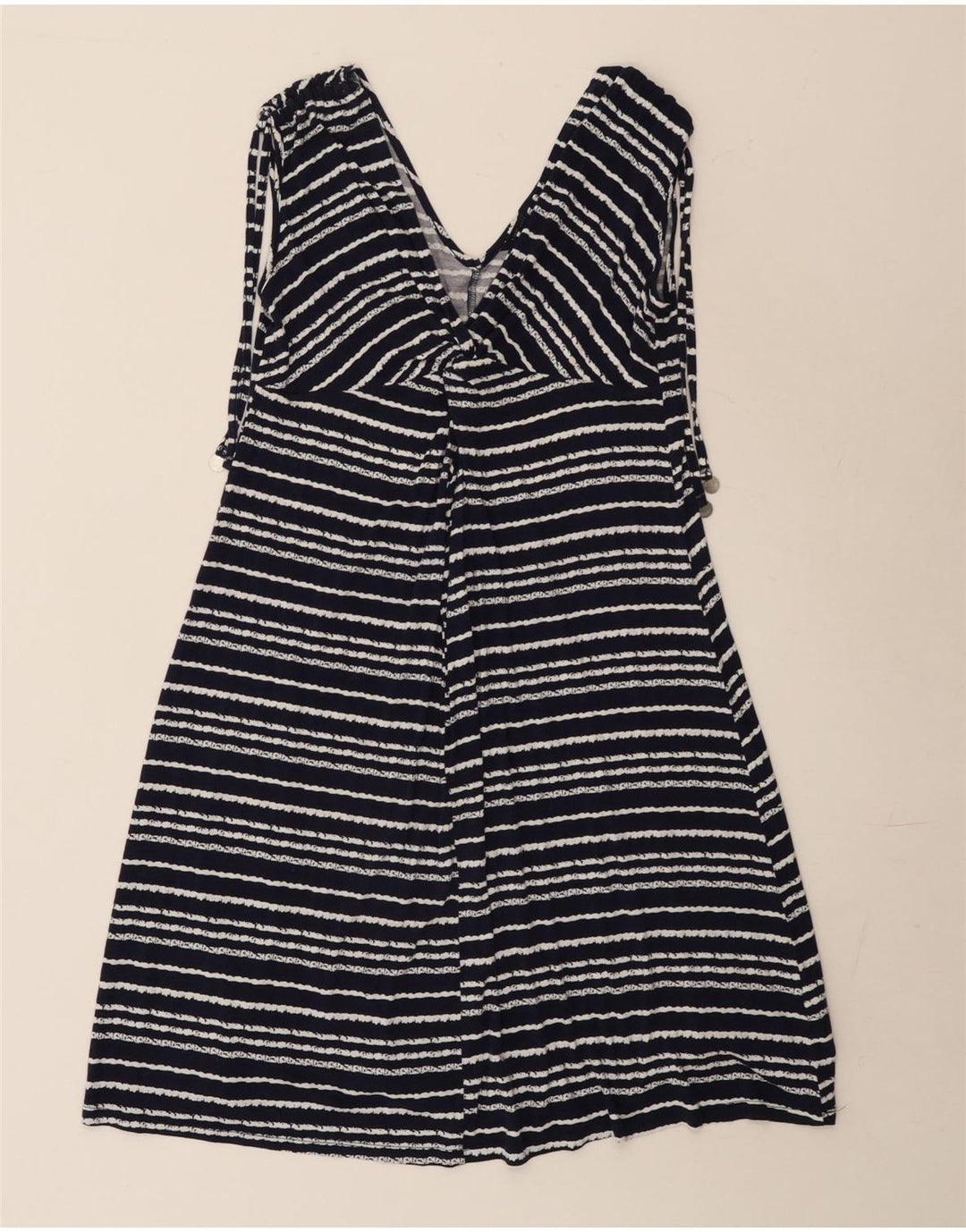 Marks & Spencer Robe trapèze pour femme UK 10 Petit bleu marine rayé