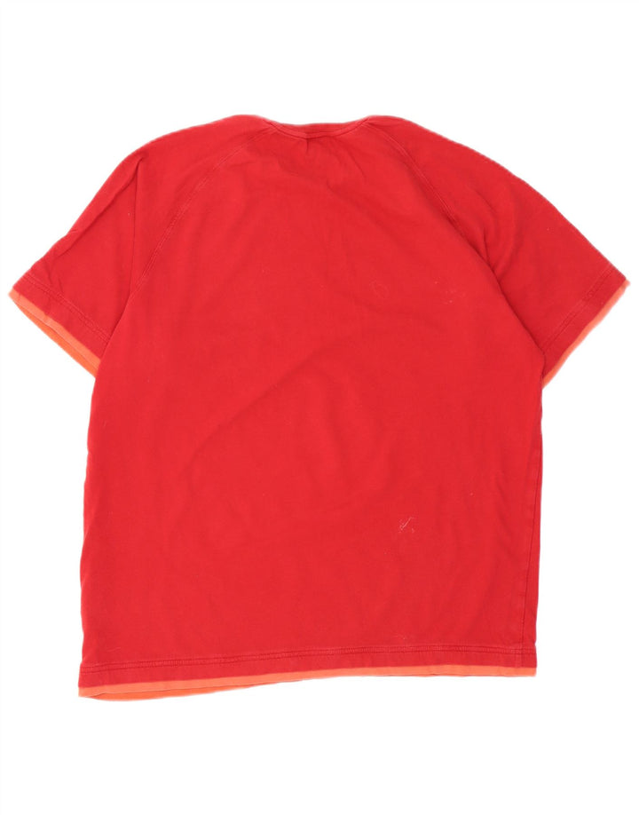 ADIDAS T-shirt graphique pour hommes, grand coton rouge