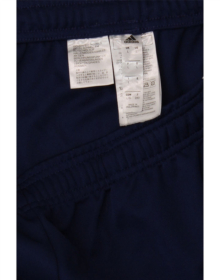 ADIDAS Mens Tracksuit Trousers Large  Navy Blue Polyester Vintage Adidas and Second-Hand Adidas from Messina Hembry 