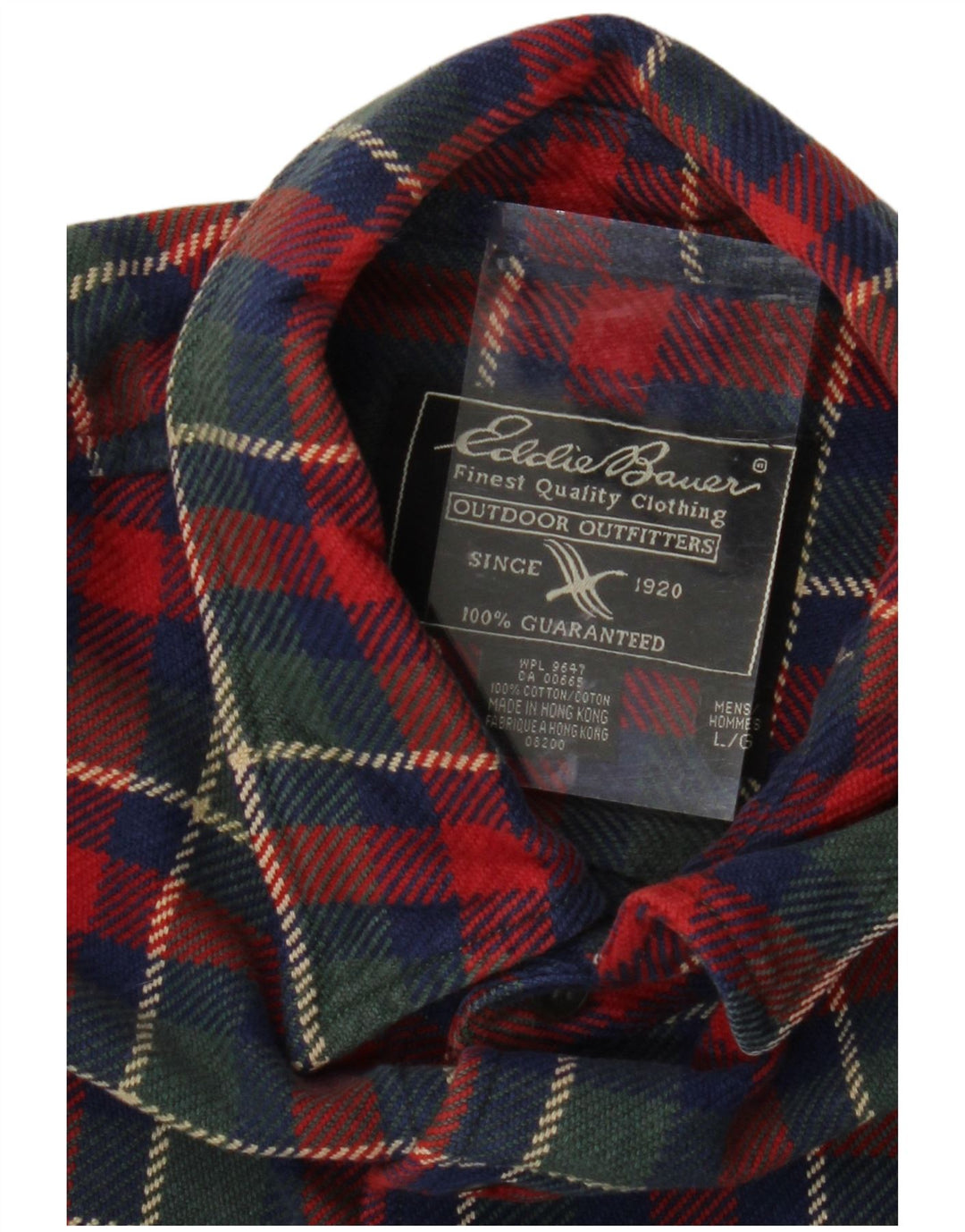 EDDIE BAUER Chemise en Flanelle Homme Grand Carreau Multicolore Coton