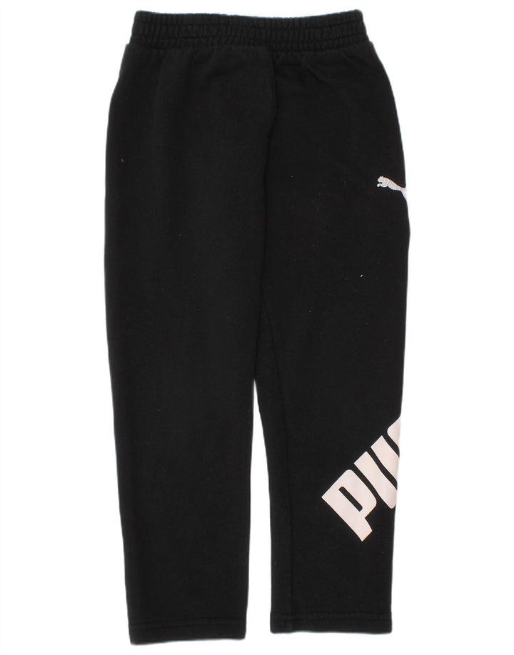 Puma Pantalon de survêtement graphique garçon 4-5 ans noir coton