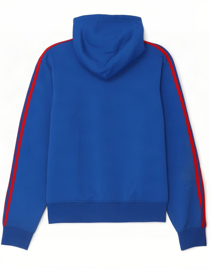 Adidas Pull à capuche zippé pour homme, grand bleu
