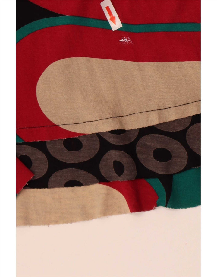 Desigual Robe trapèze graphique pour femme UK 12 Medium Multicolore Géométrique